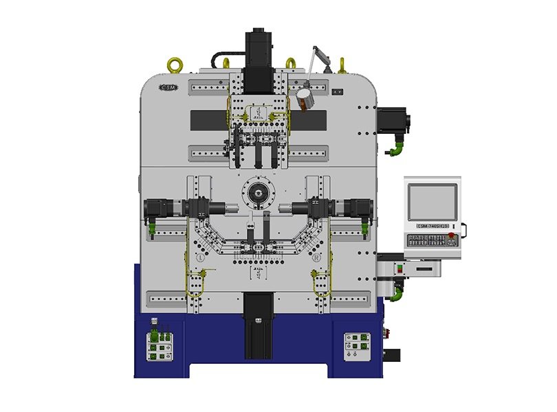 A Seyunda CNC versatile spring former on the production floor